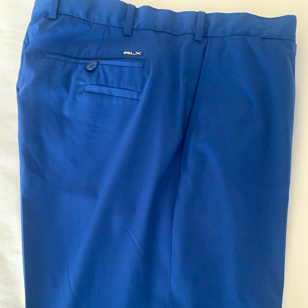 Ralph Lauren Men's Royal Blue Flat Front Golf Pants